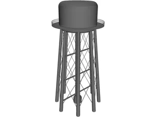 Water Tower 3D Model preview