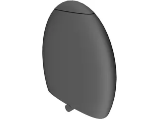 Wall Urinal 3D Model preview