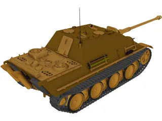 J Panther Tank 3D Model preview