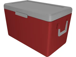 Picnic Cooler 3D Model preview