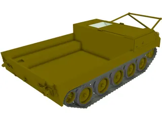 M454 Pershing Missile Carrier 3D Model preview