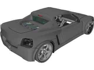 Opel Speedster 3D Model preview