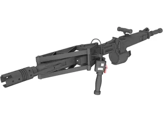 M57 Smart Gun 3D Model preview