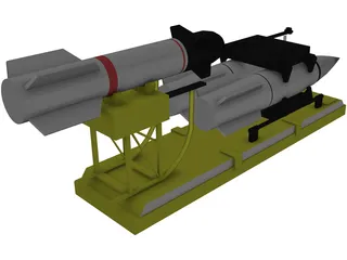 Missile 3D Model preview