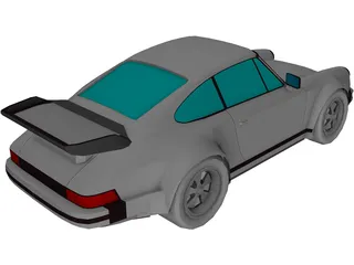 Porsche 911 Turbo (1977) 3D Model preview
