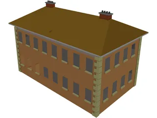 Mansion Georgian 3D Model preview