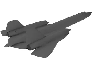 Lockheed SR-71 Blackbird 3D Model preview