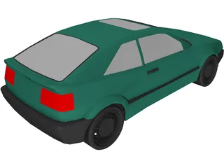 Volkswagon Corrado 3D Model preview