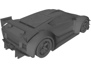 Saleen S5S Raptor LM Concept (2010) 3D Model preview