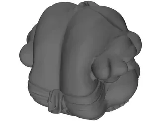Buddha Pensatore 3D Model preview