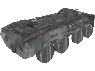 BTR-80 3D Model preview