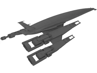 SR-2 Normandy 3D Model preview