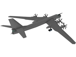 Tupolev Tu-95 Bear 3D Model preview