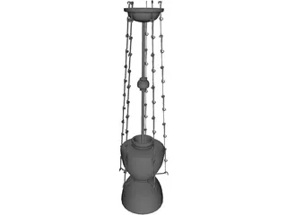 Turkish Hanging Lamp 3D Model preview