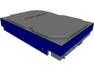 Hard Disk 3D Model preview