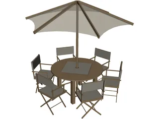 Mesa Teka 3D Model preview