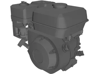 Honda GX160 Engine 3D Model preview