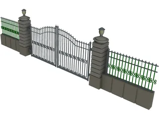 Gate 3D Model preview