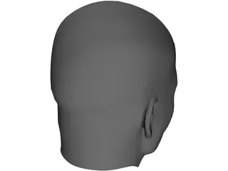 Man Head 3D Model preview