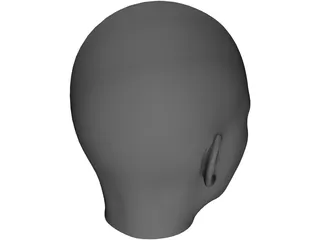 Woman Head 3D Model preview