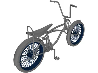 Lowrider Bicycle 3D Model preview