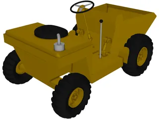 Construction Truck 3D Model preview