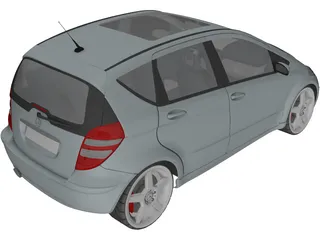 Mercedes-Benz A-Class (2005) 3D Model preview
