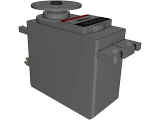 Hitec HS-475HB Servo Motor 3D Model preview