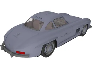 Mercedes-Benz 300 SL 3D Model preview