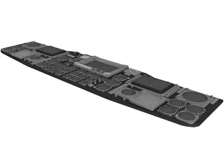 Sikorsky MH-53 Main Instrument Panel 3D Model preview
