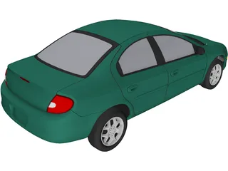Dodge Neon 3D Model preview