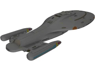 Star Trek Voyager 3D Model preview