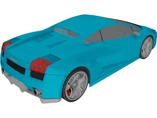 Lamborghini Gallardo (2008) 3D Model preview