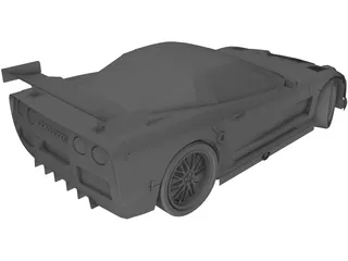 Chevrolet Corvette C6-R 3D Model preview