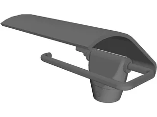 Toilet Paper Holder 3D Model preview