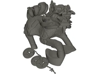 China Dragon 3D Model preview