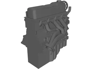 Ford 2.3 Engine 3D Model preview