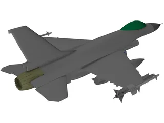F-16 Falcon 3D Model preview