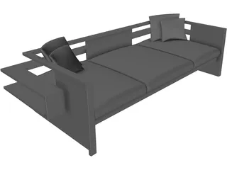 Sling Sofa 3D Model preview