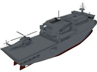 HMNZS Canterbury 3D Model preview