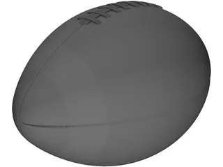 American Football Ball 3D Model preview