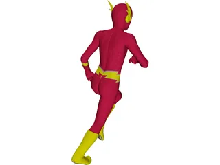 Flash Super Hero 3D Model preview