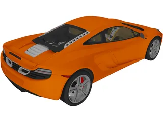 McLaren MP4-12C 3D Model preview