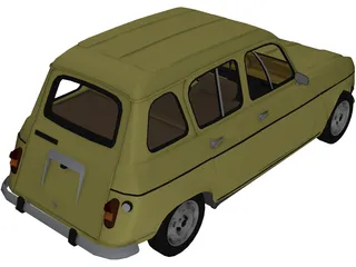 Renault 4 3D Model preview