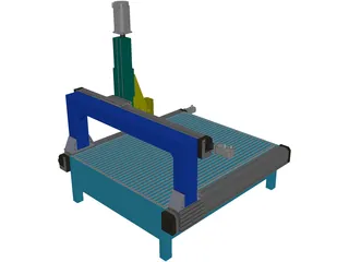 Milling Machine 3D Model preview