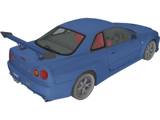 Nissan Skyline GT-R 3D Model preview