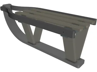 Sport Sledge 3D Model preview