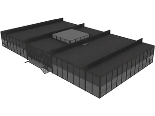 Crown Hall 3D Model preview