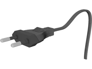 Plug Two-Pin 3D Model preview