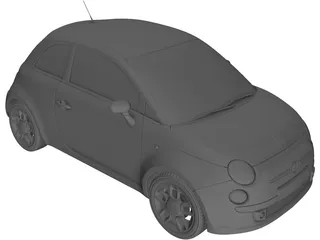 Fiat 500 3D Model preview